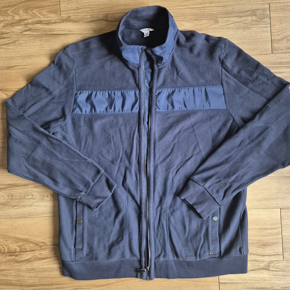 XL Calvin Klein Dark Blue Knit Jacket
